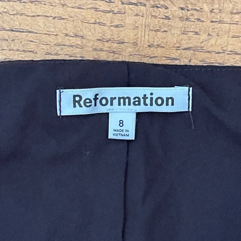 Reformation Delanie Linen Vest Top Black - Picture 4 of 8